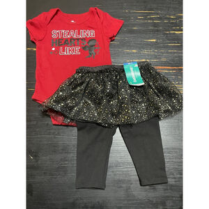 3-6 Months Girls Bodysuit And Tutu Pants